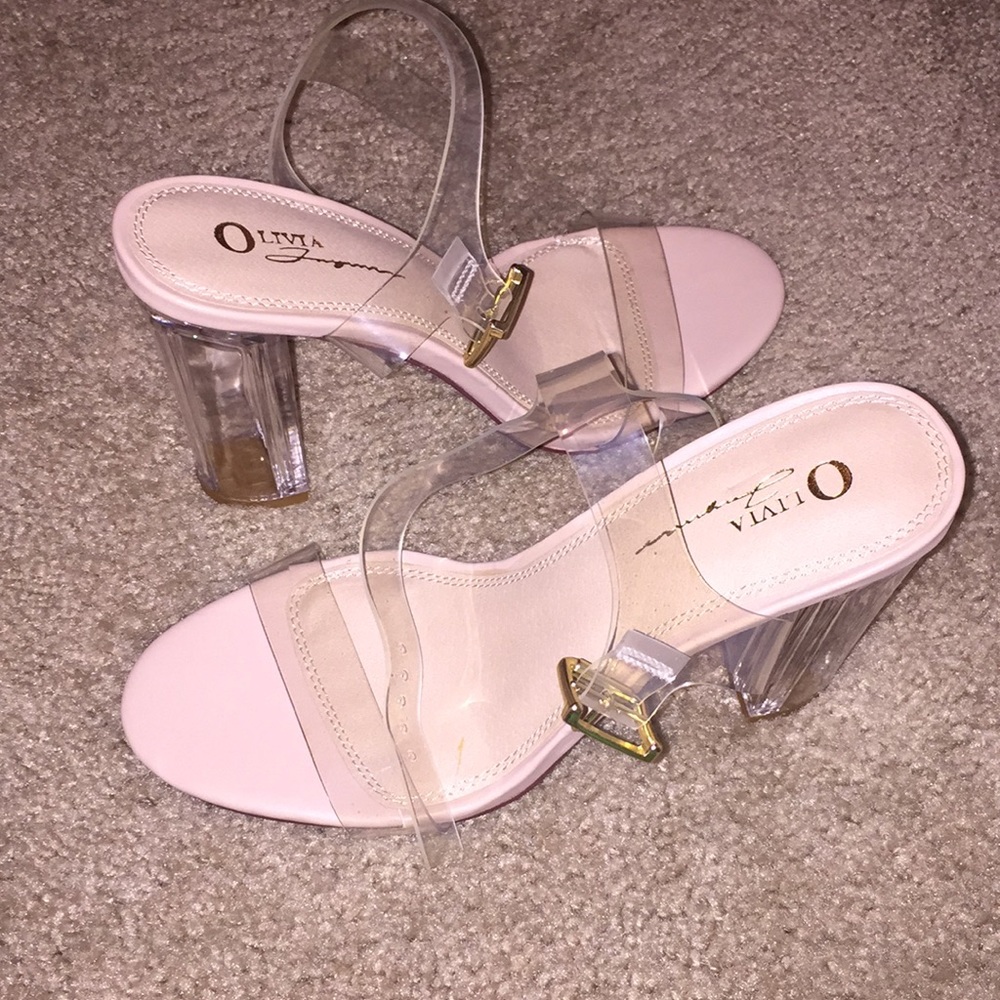 Brand new clear heels